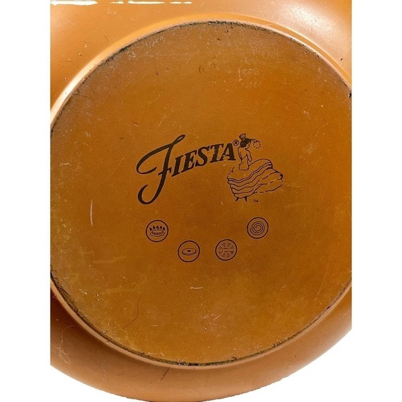 Pair (2) FIESTA Persimmon Cookware 10" & 8” Frying Pans Fiestaware Skillet Set - Picture 8 of 10